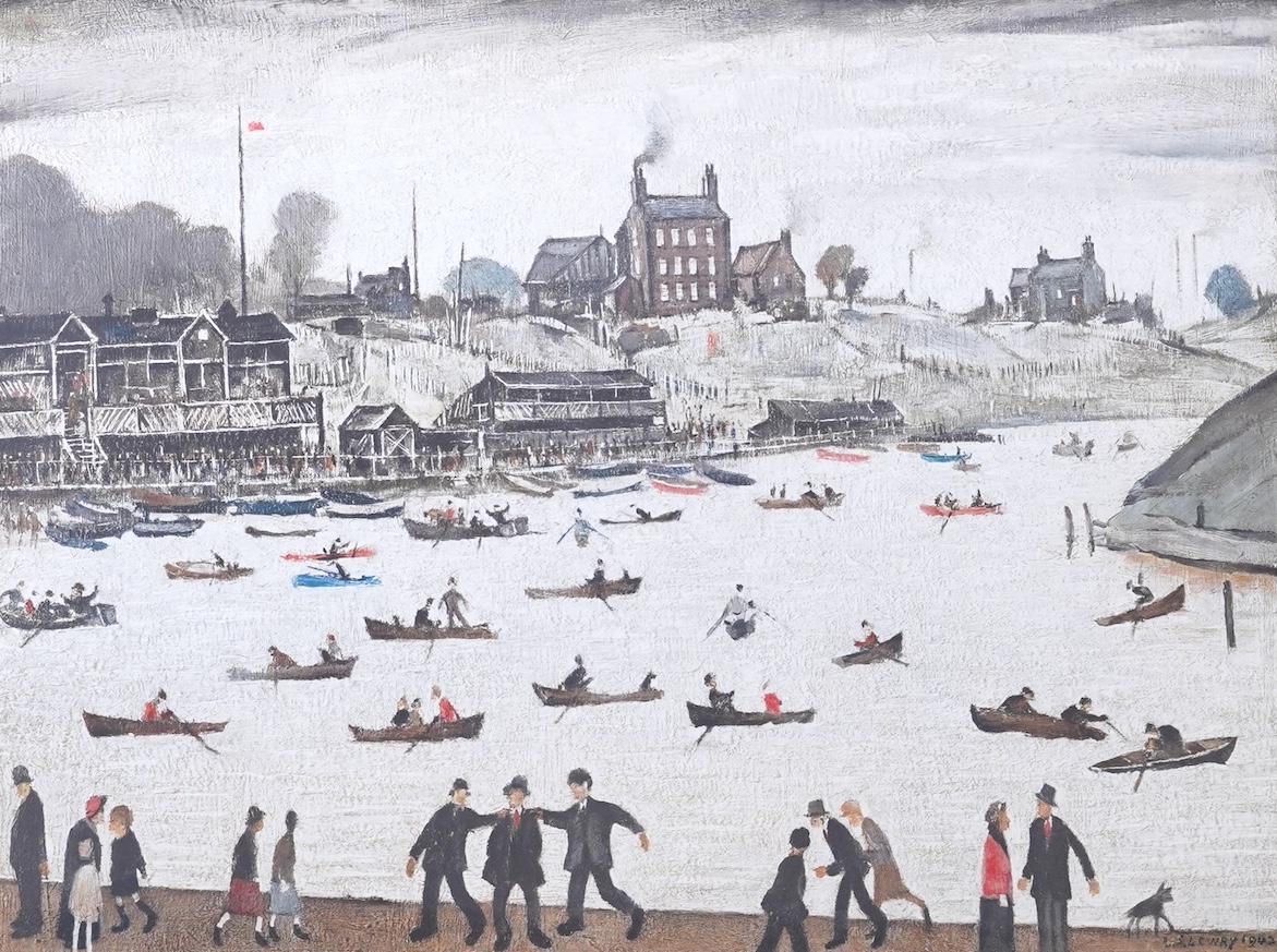 Laurence Stephen Lowry RBA, RA, 1887-1976, 'Crime Lake'